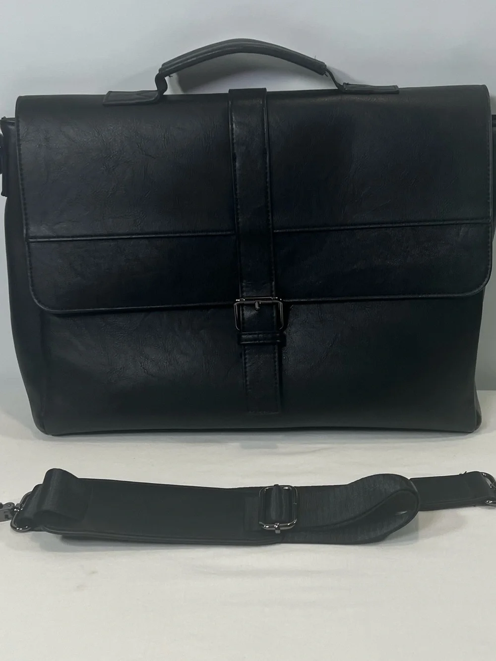 ALDO Black Messenger Bag Men Adjustable Crossbody Strap